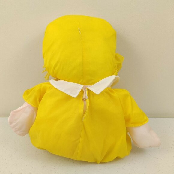 Vintage Happiness Aid Doll by Well Made Toys Yellow Outfit Parachute Nylon Toy - Picture 5 of 11